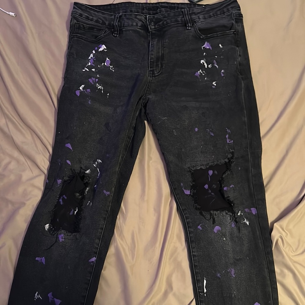paint splatter jeans